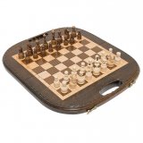 Шахматы + нарды резные Овальные 40, Haleyan kh132-4