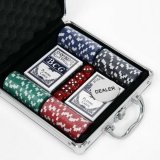 Набор для покера Luxury Gift 100 фишек с номиналом в кейсе