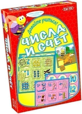 Настольная игра Давайте учиться! Числа и счет Tactic Ч57424