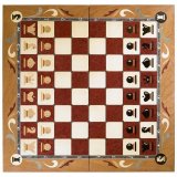 Шахматы резные ручной работы С Гербом большие (Россия, дерево, размер 60,5х30,5х10 см) slchess60