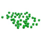 Кости пластиковые, 10мм, 1 шт, цвет зеленый zar-green