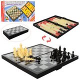 Магнитные дорожные шахматы, шашки и нарды 3 в 1 малые
